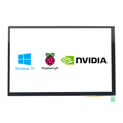 300cd / m2-1000cd / m2 PCAP Touch Display 10.1 นิ้ว HDMI พร้อม Raspberry Pi Compatible