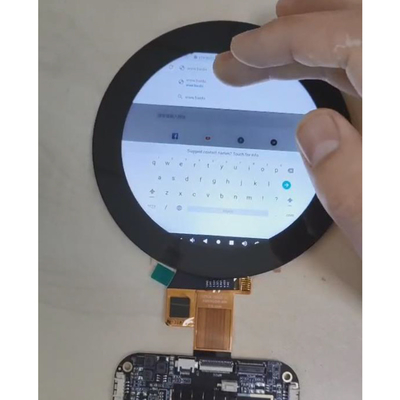 3.4 นิ้ว Custom Round Lcd แอนดรอยด์ RK3566 โปรแกรมการโฆษณาสื่อ