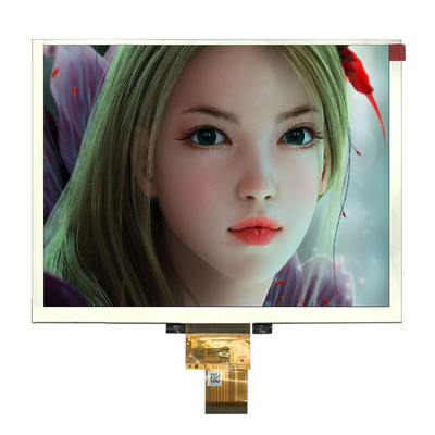 ผิวเคลือบแข็ง 8 นิ้ว อุตสาหกรรม TFT จอ 800x600 จุด 24 บิต RGB 50 ปิน