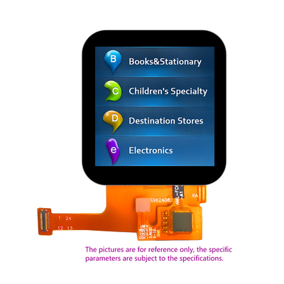 1.54 นิ้ว PCAP TFT Capacitive Display 320*320 ด็อต LCD อินเตอร์เฟซ MIPI