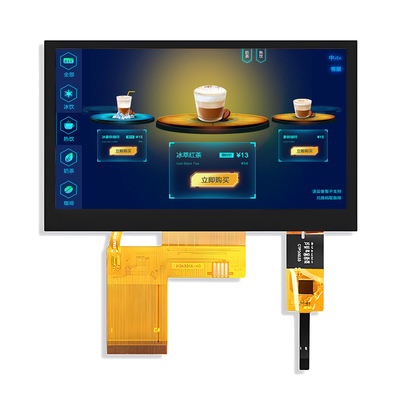 4.3 นิ้ว 800x480 จุด PCAP TFT Display จอสัมผัสจุลภาพ อินเตอร์เฟซ RGB