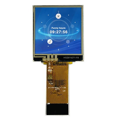 128x128 Square LCD Display Screen 1.44 นิ้ว TFT LCD 8 บิต MPU อินเตอร์เฟซ พลั๊กไทป์การเชื่อมต่อ