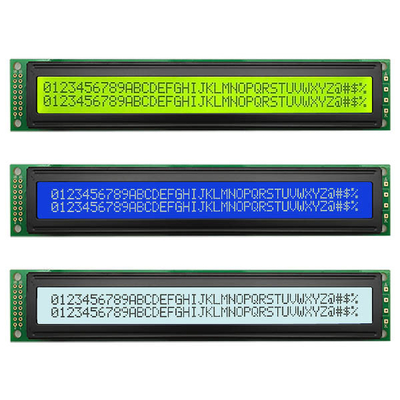 โมดูลแสดงอักขระ LCD 40x2 4002 ขาวดำ COB LCM 16 ขา 8 บิต