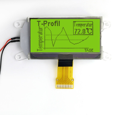 สัญลักษณ์ COG แบบจอ LCD 128X64 จุด Matrix ST7565 SPI STN สีเหลือง สีเขียว