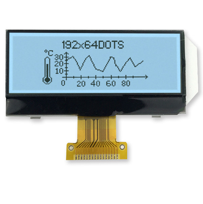 COG 192x64 จอแสดงผล LCD ขาวดำ FSTN Positive UC1609C 3.3V SPI Interface