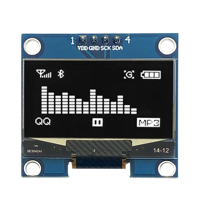 Passive Matrix 1.3 นิ้ว I2C ​​จอแสดงผล OLED 128x64 COG PCB 4 Pins