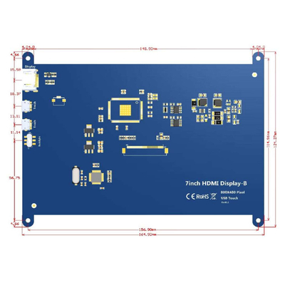 Raspberry PI 7 นิ้ว HDMI TFT LCD Display พร้อมหน้าจอสัมผัสแบบ Capacitive
