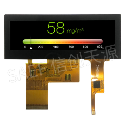 480x128 โมดูล RGB TFT LCD ขนาด 3.9 นิ้วพร้อมหน้าจอสัมผัสแบบ Capacitive 40 Pin