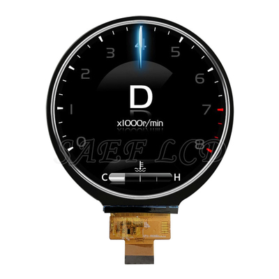จอแสดงผล LCD กลมเกรดยานยนต์ TFT ขนาด 4 นิ้ว 720x720 Dot MIPI Interface
