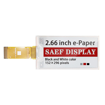 2.66 นิ้ว 3 สี E Ink Panel, SPI Interface Electronic Paper Display