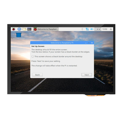 300cd / m2-1000cd / m2 PCAP Touch Display 10.1 นิ้ว HDMI พร้อม Raspberry Pi Compatible