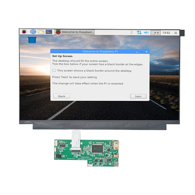 13.3 นิ้ว 1920x1080 FHD Raspberry Pi จอแสดงผล HDMI TFT LCD พร้อม Capacitive PCAP