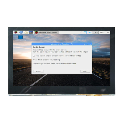 CTP 4.3 นิ้ว HDMI Raspberry Pi Dsi จอแสดงผล 800x480 มุมมองแบบเต็ม