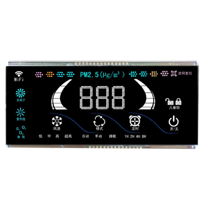 เครื่องฆ่าเชื้ออะนิออนโอโซน เครื่องควบคุมอากาศสด แผน LCD สีดํา