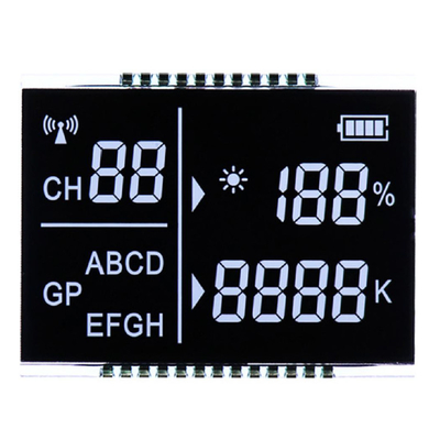 LCD Display ช่องจอรอบ Octagonal Water Cup VA ช่องเจ็ด LCD ช่องจอสําหรับอุณหภูมิและความชื้น LCD