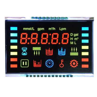 LCD Display ช่องจอรอบ Octagonal Water Cup VA ช่องเจ็ด LCD ช่องจอสําหรับอุณหภูมิและความชื้น LCD
