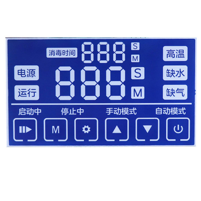 หน้าจอส่วนที่กําหนดเอง โทรศัพท์ Bluetooth แสดงอุณหภูมิ, โลเตจ, ปัจจุบัน, เครื่องกําเนิดออกซิเจน, ส่วน LCD