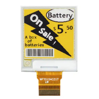 E-Paper Module Digital Display 1.54&quot; 3 สี EPD 24 Pin ESL E-Ink 200*200 จุด SPI อินเตอร์เฟซออปติกส์ ทุกมุมมอง