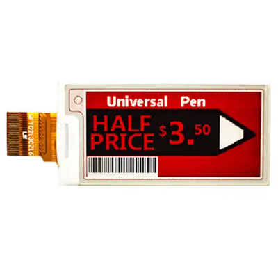 2.13 นิ้ว 3 สี E-Paper E-Ink Screen, 2.13 นิ้ว EPD สี E-Ink E-Paper Display สําหรับการค้าปลีก