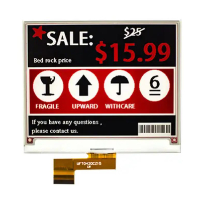 400x300 จุด 4.2 นิ้ว สติก 3 สี E-Ink Screen E-Paper Label พลังงานต่ําสุด E-Paper