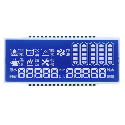 แผน LCD STN ที่กําหนดเอง, STN Blue Mode / Background White Characters / Fonts Display, การเชื่อมต่อสปินโลหะ