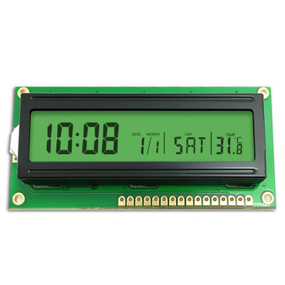 แผน LCD ที่กําหนดเอง เครื่องควบคุมอุณหภูมิแบบโมโนครอม เครื่องเก็บพลังงาน เครื่องจอไฟฟ้า STN สีเหลือง สีเขียว