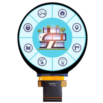 2.8 นิ้ว 480x480 โมดูลจอ LCD TFT รอบที่มี Tst -30 °C ถึง 80 °C และ 40pin ST7701S SPI RGB Interface