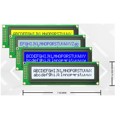 24 ตัวอักษร 2 เส้น 24x2 ตัวอักษร LCM Module 5V FSTN โหมดสีฟ้า/สีเทา AIP31066 หรือ IC ระบบควบคุมที่เท่าเทียมกัน