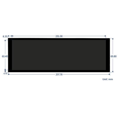 7.9 นิ้ว กระดานขยายชนิด HD มอนิเตอร์ Raspberry Pi รุ่นที่ 4 B Jetson Nano Display IPS ด้วยจอจุ