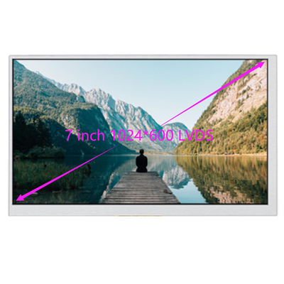 7 นิ้ว 1024x600 LVDS TFT LCD ด้วย CTP, PCAP Touch Screen 7 นิ้ว IPS
