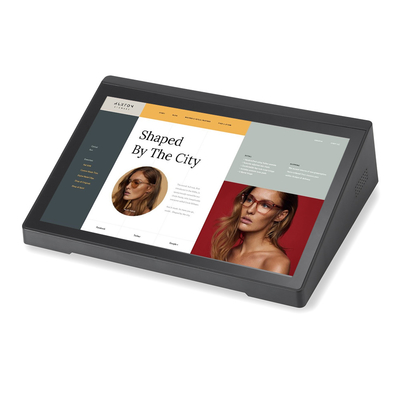 10.1 นิ้ว W-Shaped Android Touchscreen Display ด้วย Quad Core A55 Processor แอลลินอินวัน Android PC
