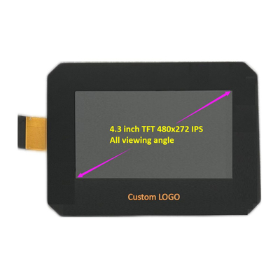 PCAP TFT Display 4.3 นิ้ว จีน TFT กราฟฟิก LCD Display 480*272 IPS RGB 40 Pin พร้อมจอสัมผัสความจุ