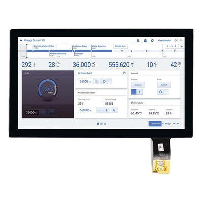 ความสว่างสูง 1000Nits 15.6 นิ้ว IPS TFT LCD Display ความละเอียด FHD ด้วยอินเตอร์เฟซ EDP