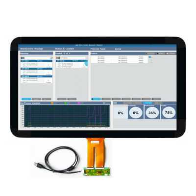 PCAP TFT Display 21.5 นิ้ว FHD 1920*1080 ความละเอียด, LVDS 21.5 นิ้ว TFT LCD Display พร้อม Driver ไฟหลัง LED