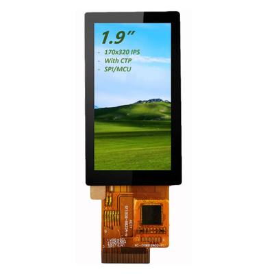 1.9&quot; IPS TFT LCD Touch Screen 170x320 มุมชมเต็ม พร้อม CTP และ SPI/MCU Interface