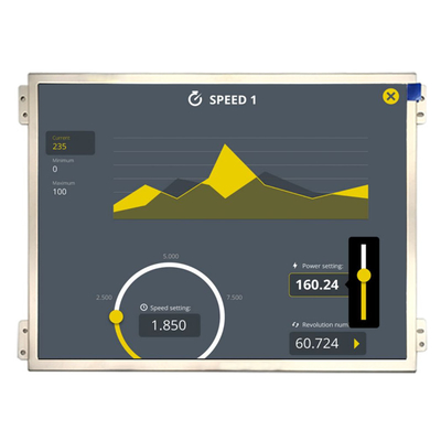 10.4inch Industrial TFT LCD Display 1024x768 พิกเซล LVDS อินเตอร์เฟซ 30 ปิน