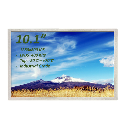 8 บิต LVDS Industrial TFT Display 10.1 นิ้ว RGB 1280x800 พิกเซล 40 ปิน