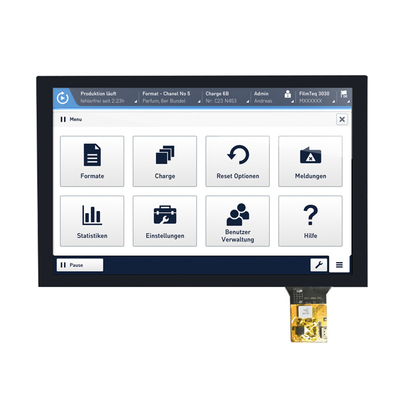 โรงงานจีน 10.1 นิ้ว TFT LCD Display 1280x800 พิกเซล IPS แบบ LVDS ด้วย CTP