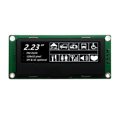 128x32 ดอท OLED โมดูลจอกราฟิก 2.23 นิ้ว SPI อินเตอร์เฟซ