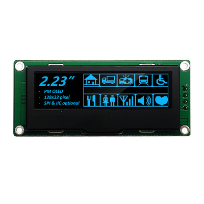 128x32 ดอท OLED โมดูลจอกราฟิก 2.23 นิ้ว SPI อินเตอร์เฟซ