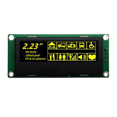 128x32 ดอท OLED โมดูลจอกราฟิก 2.23 นิ้ว SPI อินเตอร์เฟซ