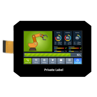 PCAP TFT Display 4.3 นิ้ว จีน TFT กราฟฟิก LCD Display 480*272 IPS RGB 40 Pin พร้อมจอสัมผัสความจุ