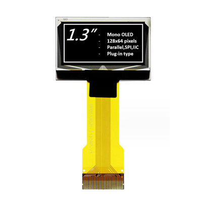1.3 นิ้ว โมโนครอม OLED Display Module 128x64 พิกเซล สีขาว/สีน้ําเงิน