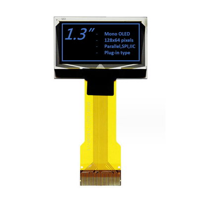 1.3 นิ้ว โมโนครอม OLED Display Module 128x64 พิกเซล สีขาว/สีน้ําเงิน