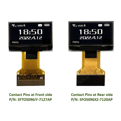 0โมดูลจอ OLED ขนาด.96 นิ้ว 128x64 พิกเซล SPI I2C อินเตอร์เฟซ Plug-In Connection