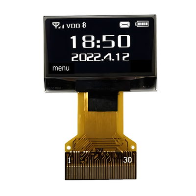 ราคาถูก 0.96 นิ้ว OLED Display 128X64 IIC I2C SPI 8080 อินเตอร์เฟส 30 ปิน ZIF FPC
