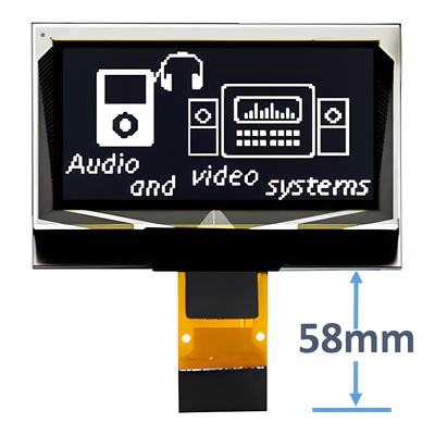 1โมดูลจอ OLED ขนาด.3 นิ้ว 128x64 16 Pin ZIF Connection CH1116 Driver