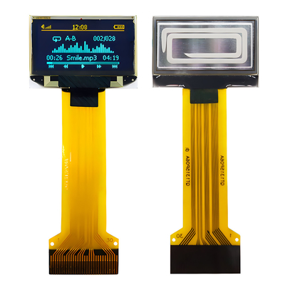 0.96 นิ้ว 30 Pin ZIF Connector OLED ผนังจอบาง 128x64 ดอท แมทริกซ์ SPI อินเตอร์เฟซ I2C