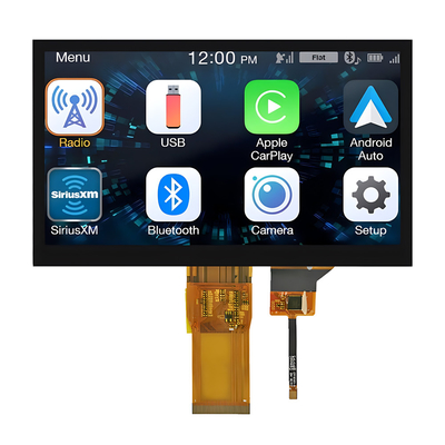 7 &quot;นิ้ว IPS TFT LCD Touch 1024x600 มุมมองแบบเต็มอินเทอร์เฟซ RGB