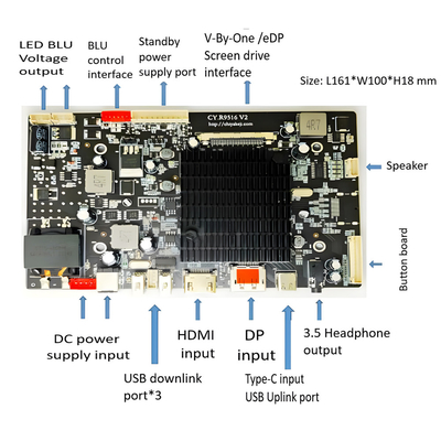27 นิ้ว 4K สี อุตสาหกรรม / การแพทย์ TFT Display 3840x2160 60HZ อินเตอร์เฟซ EDP 1000nits
